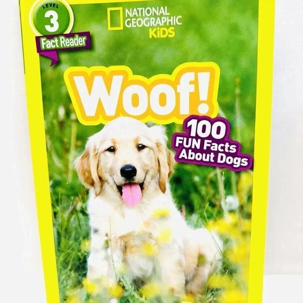 WOOF! 100 FUN Facts About Dogs Level 3 Fact Reader Paperback by Elizabeth Carney